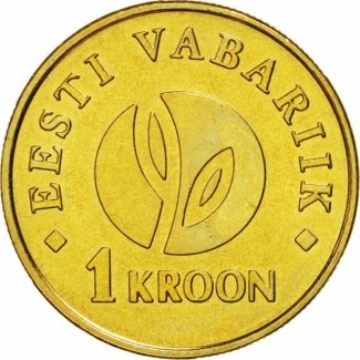 euroerme érme 1 krooni Észtország 2008 (UNC)