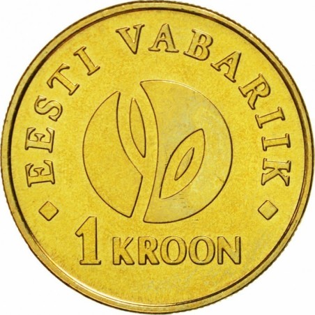 Euromince mince 1 krooni Estónsko 2008 (UNC)