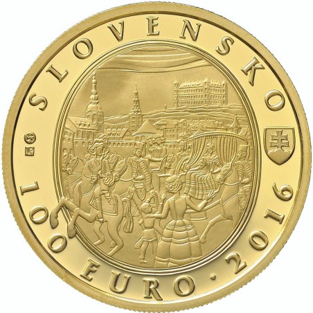 Euromince mince 100 Euro Slovensko 2016 Maria Terezia (Proof)