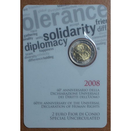 eurocoin eurocoins 2 Euro Italy 2008 - 60th anniversary of the Univ...
