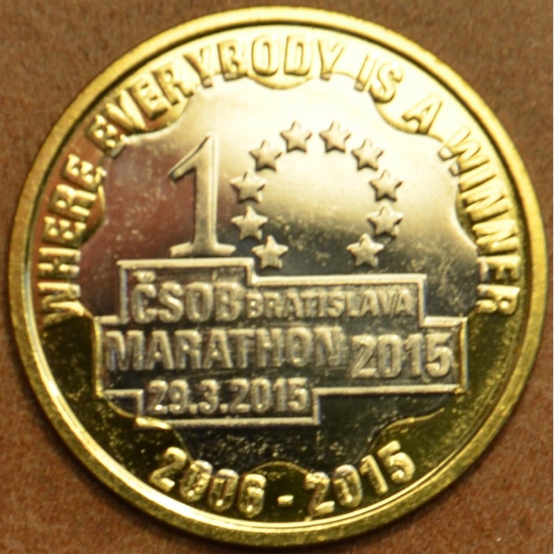 Euromince mince Žetón Slovensko - Bratislavský maratón 2015