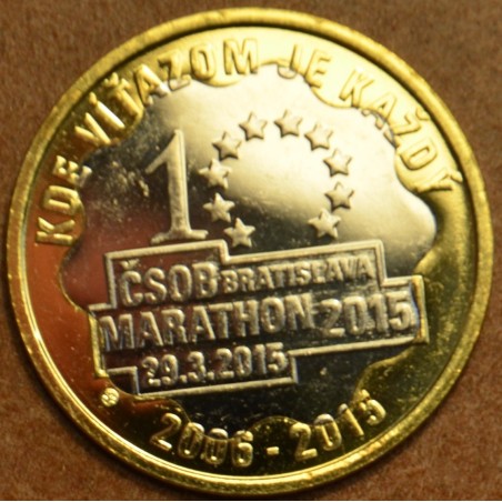 Euromince mince Žetón Slovensko - Bratislavský maratón 2015