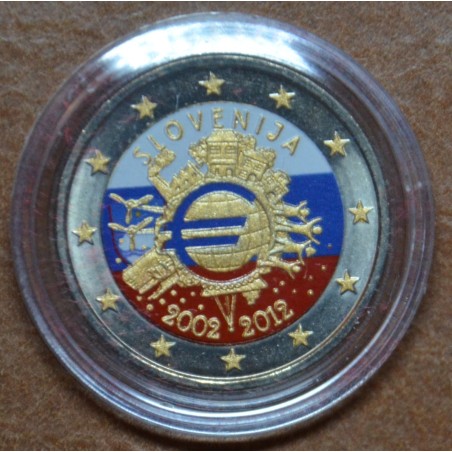 Euromince mince 2 Euro Slovinsko 2012 - 10. výročia vzniku Eura III...