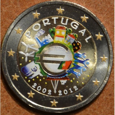 Euromince mince 2 Euro Portugalsko 2012 - 10. výročia vzniku Eura (...