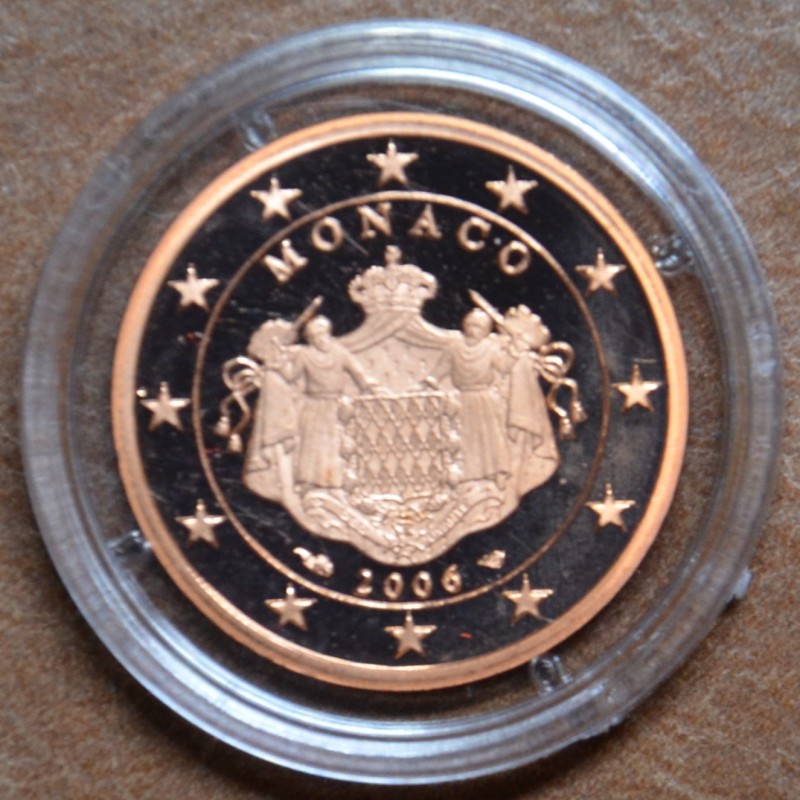 Euromince mince 1 cent Monaco 2006 (Proof)