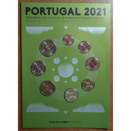 eurocoin eurocoins Portugal 2021 set of 8 coins (UNC)