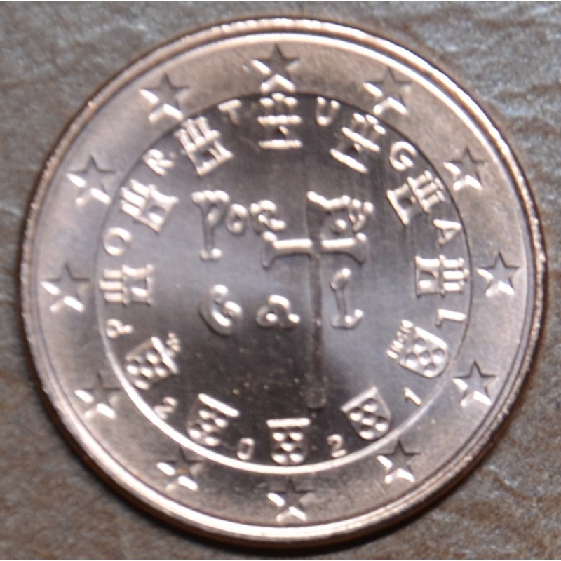 Euromince mince 1 cent Portugalsko 2021 (UNC)