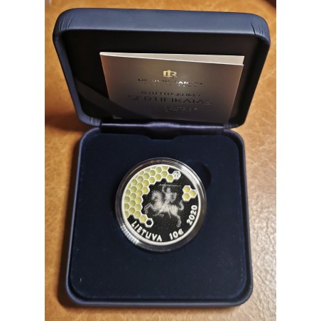 eurocoin eurocoins 10 Euro Lithuania 2020 - Tree Beekeeping (Proof)