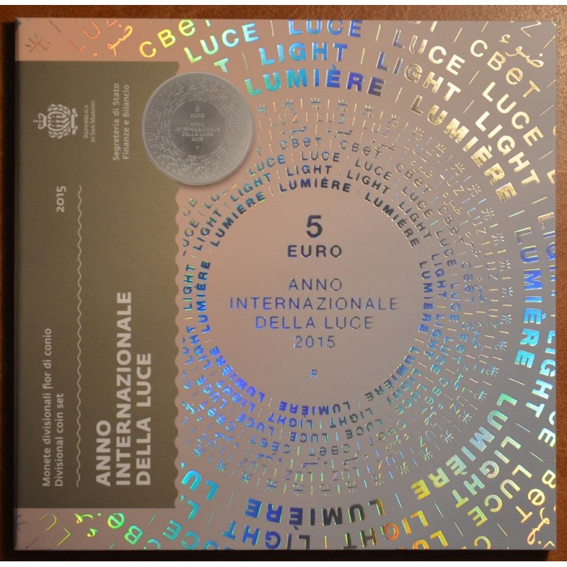 euroerme érme San Marino 2015-ös forgalmi sor 5 Euro Ag emlékérméve...