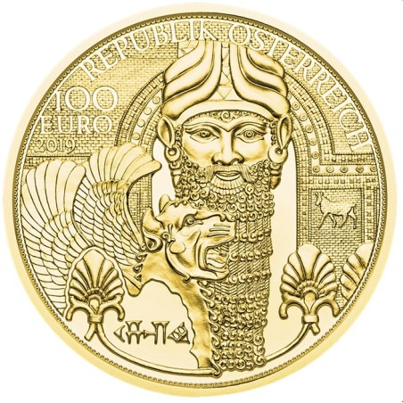 Euromince mince 100 Euro Rakúsko 2019 Zlato Mezopotámie (Proof)