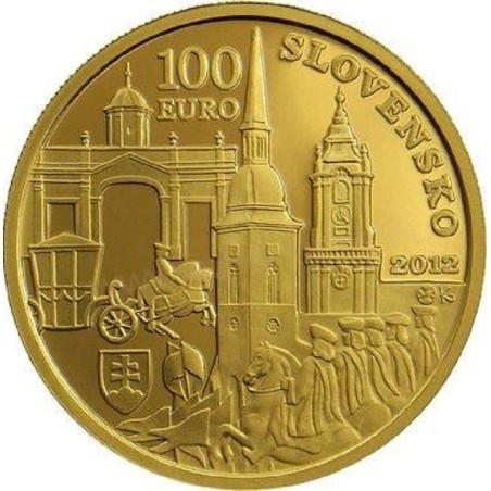 euroerme érme 100 Euro Szlovákia 2012 - III. Károly (Proof)