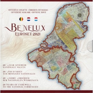 euroerme érme BeNeLux 2021 - hivatalos 24 részes szett (BU)