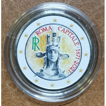 Euromince mince 2 Euro Taliansko 2021 - Hlavné mesto Rím (farebná UNC)