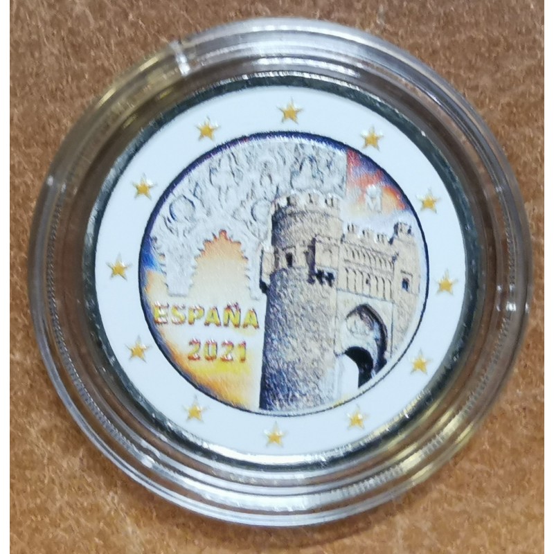 Euromince mince 2 Euro Španielsko 2021 - Toledo (farebná UNC)