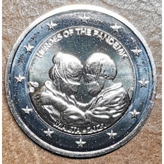 Euromince mince 2 Euro Malta 2021 - Hrdinovia pandémie (UNC)