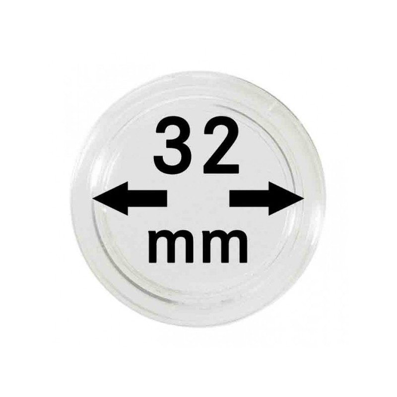 Euromince mince 32 mm Lindner kapsule (10 ks)