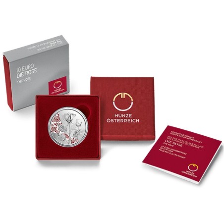 eurocoin eurocoins 10 Euro Austria 2021 - The Rose (Proof)