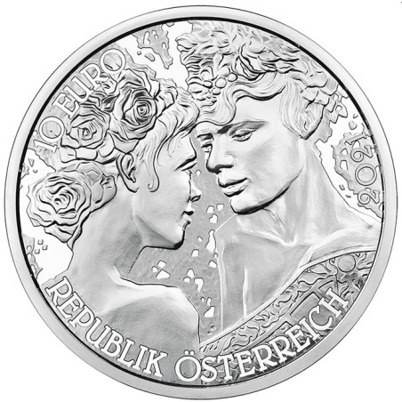 euroerme érme 10 Euro Ausztria 2021 - A rózsa (Proof)