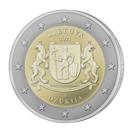 Euromince mince 2 Euro Litva 2021 - Dzūkija (UNC)