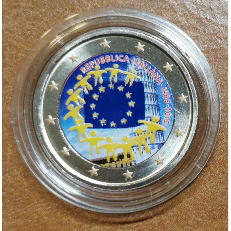 Euromince mince 2 Euro Taliansko 2015 - 30 rokov Europskej vlajky I...