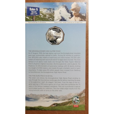 euroerme érme 5 Euro Ausztria 2010 Grossglockner (BU)