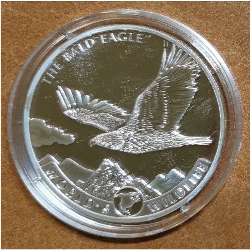 eurocoin eurocoins 20 Francs Congo 2021 - Bald eagle (1 oz. Ag)