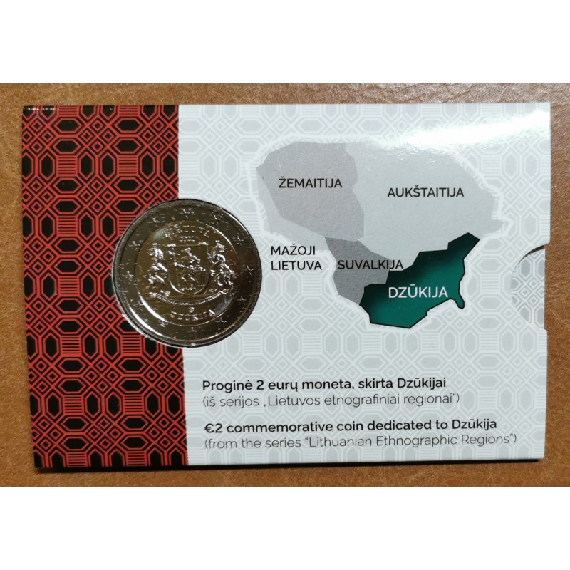 Euromince mince 2 Euro Litva 2021 - Dzūkija (BU)