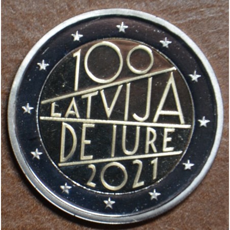 eurocoin eurocoins 2 Euro Latvia 2021 - The 100th anniversary of La...