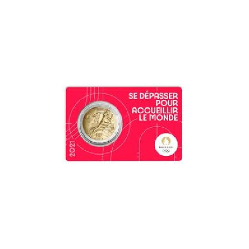 eurocoin eurocoins 2 Euro France 2021 - Paris 2024 Olympic Games (r...