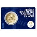 2 Euro France 2021 - Paris 2024 Olympic Games (dark blue BU card)