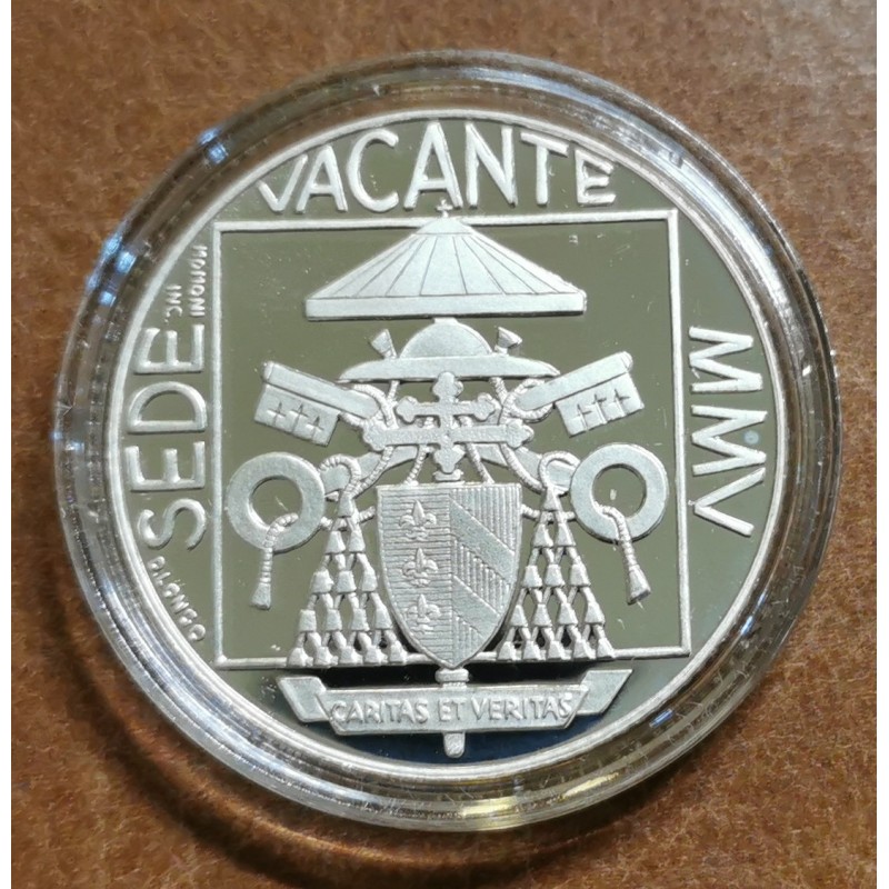eurocoin eurocoins 5 Euro Vatican 2005 Sede vacante (Proof)