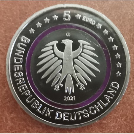 euroerme érme 5 Euro Németország \\"G\\" 2021 Poláris övezet (UNC)