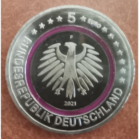 euroerme érme 5 Euro Németország \\"F\\" 2021 Poláris övezet (UNC)