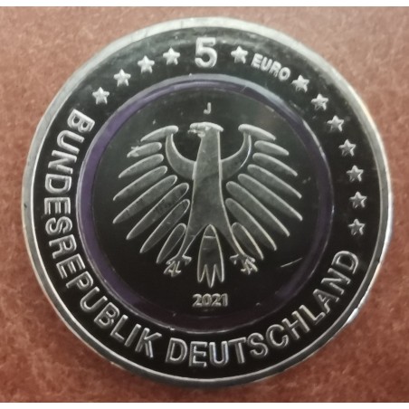 Euromince mince 5 Euro Nemecko \\"J\\" 2021 Polárne pásmo (UNC)