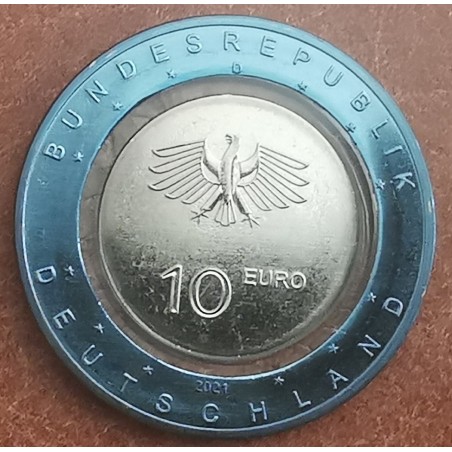 euroerme érme 10 Euro Németország \\"F\\" 2021 A vízben UNC)