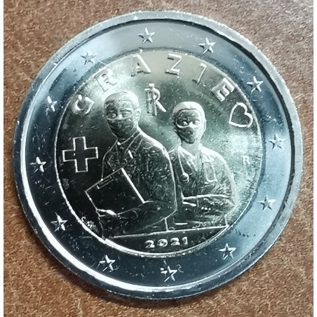 Euromince mince 2 Euro Taliansko 2021 - Ďakujeme / Grazie (UNC)