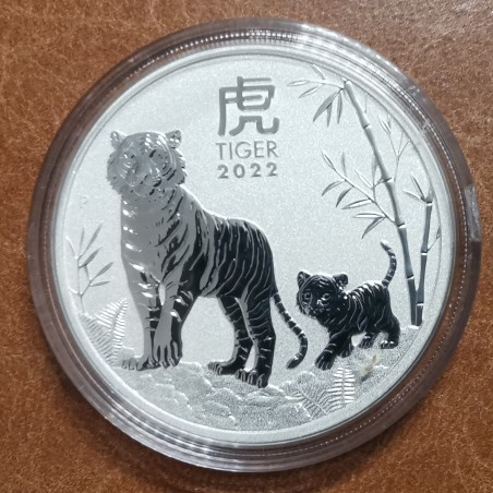 Euromince mince 1 dolár Australia 2022 - Rok Tigra (1 oz. Ag)