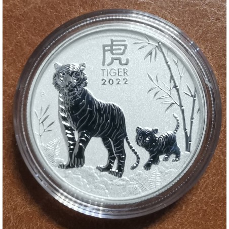 euroerme érme 50 cent Ausztrália 2022 - A tigris éve(1/2 oz. Ag)