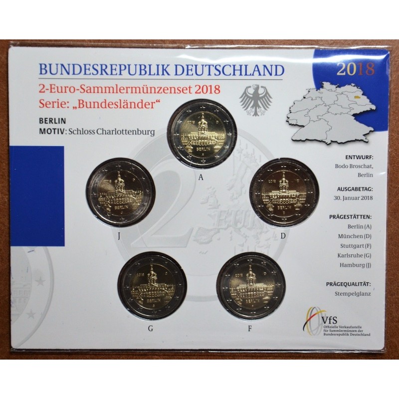 eurocoin eurocoins 2 Euro Germany 2018 - Berlin: Scharlottenburg (B...