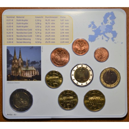 eurocoin eurocoins Germany 2011 \\"F\\" set of 9 eurocoins (BU)