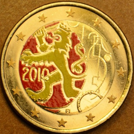 eurocoin eurocoins 2 Euro Finland 2010 - 150th anniversary of Finni...