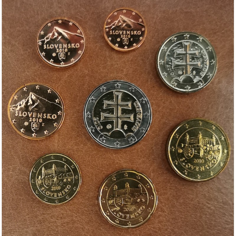 eurocoin eurocoins Slovakia 2010 set of coins (UNC)