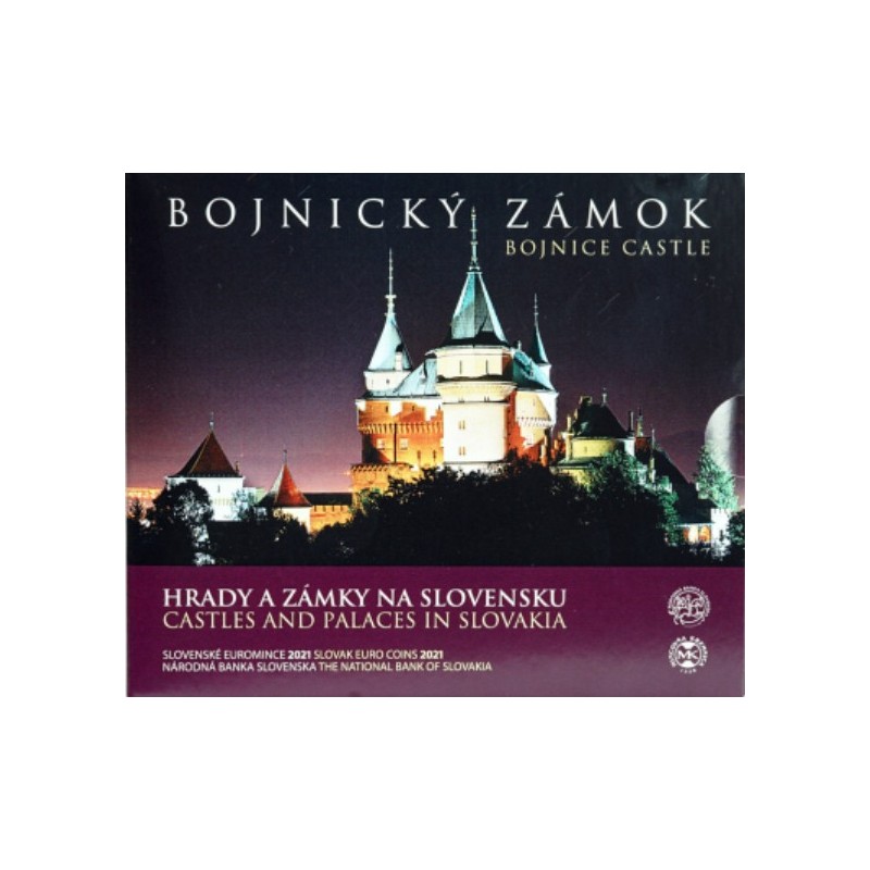 eurocoin eurocoins Slovakia 2021 set of coins - Castle Bojnice (BU)