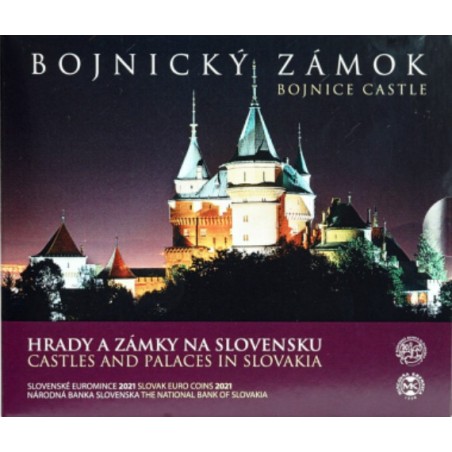 eurocoin eurocoins Slovakia 2021 set of coins - Castle Bojnice (BU)