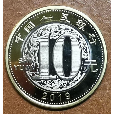 Euromince mince Čína 10 yuan 2019 Prasa (UNC)