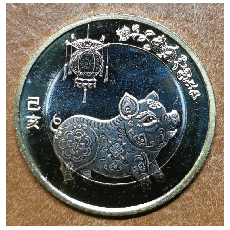euroerme érme Kína 10 yuan 2019 Malac (UNC)