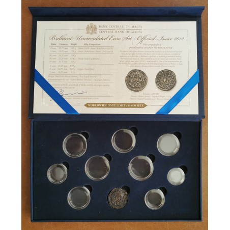 Euromince mince Oficiálna krabica Malta 2012 s kapsulami a certifik...