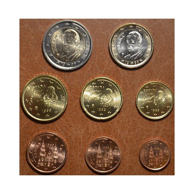 eurocoin eurocoins Set of 8 coins Spain 2000 (UNC)