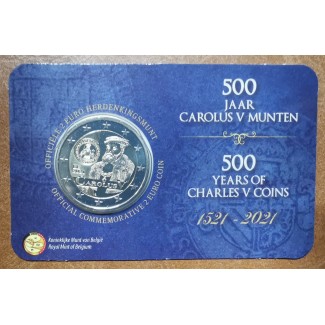 Euromince mince 2 Euro Belgicko 2021 - V. Karol (BU - Holandská str...