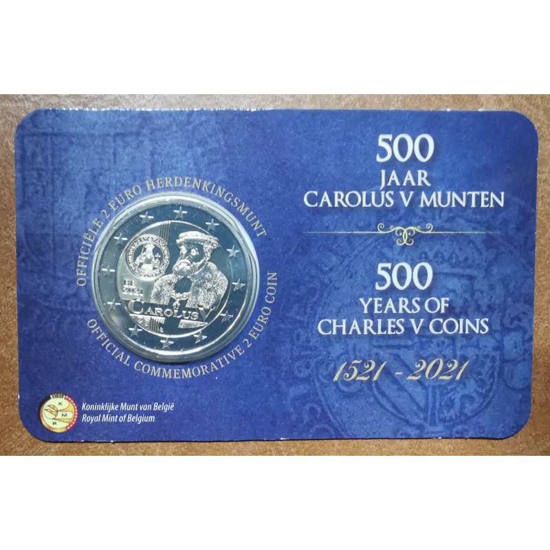 eurocoin eurocoins 2 Euro Belgium 2021 - Carolus V. (BU - dutch side)